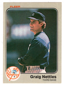 Graig Nettles - New York Yankees (MLB Baseball Card) 1983 Fleer # 391 Mint