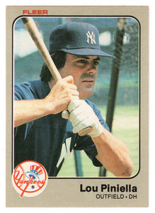 Lou Piniella - New York Yankees (MLB Baseball Card) 1983 Fleer # 392 Mint