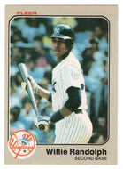 Willie Randolph - New York Yankees (MLB Baseball Card) 1983 Fleer # 393 Mint