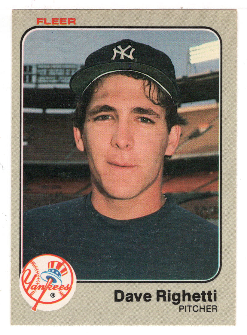 Dave Righetti - New York Yankees (MLB Baseball Card) 1983 Fleer # 395 Mint