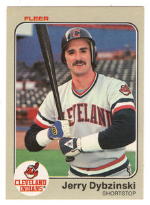 Jerry Dybzinski - Cleveland Indians (MLB Baseball Card) 1983 Fleer # 406 Mint