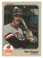 Von Hayes - Cleveland Indians (MLB Baseball Card) 1983 Fleer # 412 Mint