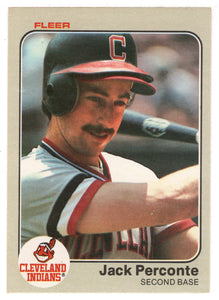 Jack Perconte - Cleveland Indians (MLB Baseball Card) 1983 Fleer # 417 Mint