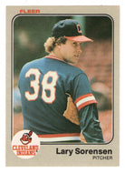 Lary Sorensen - Cleveland Indians (MLB Baseball Card) 1983 Fleer # 418 Mint