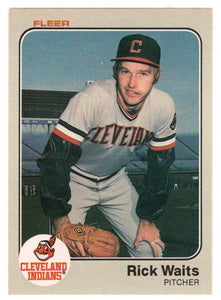 Rick Waits - Cleveland Indians (MLB Baseball Card) 1983 Fleer # 422 Mint