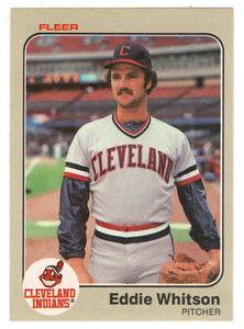 Eddie Whitson - Cleveland Indians (MLB Baseball Card) 1983 Fleer # 423 Mint