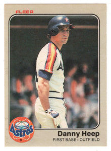 Danny Heep - Houston Astros (MLB Baseball Card) 1983 Fleer # 449 Mint