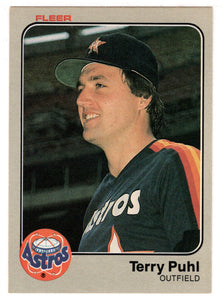 Terry Puhl - Houston Astros (MLB Baseball Card) 1983 Fleer # 458 Mint