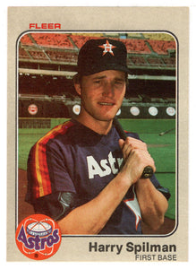 Harry Spilman - Houston Astros (MLB Baseball Card) 1983 Fleer # 467 Mint