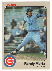 Randy Martz - Chicago Cubs (MLB Baseball Card) 1983 Fleer # 501 Mint