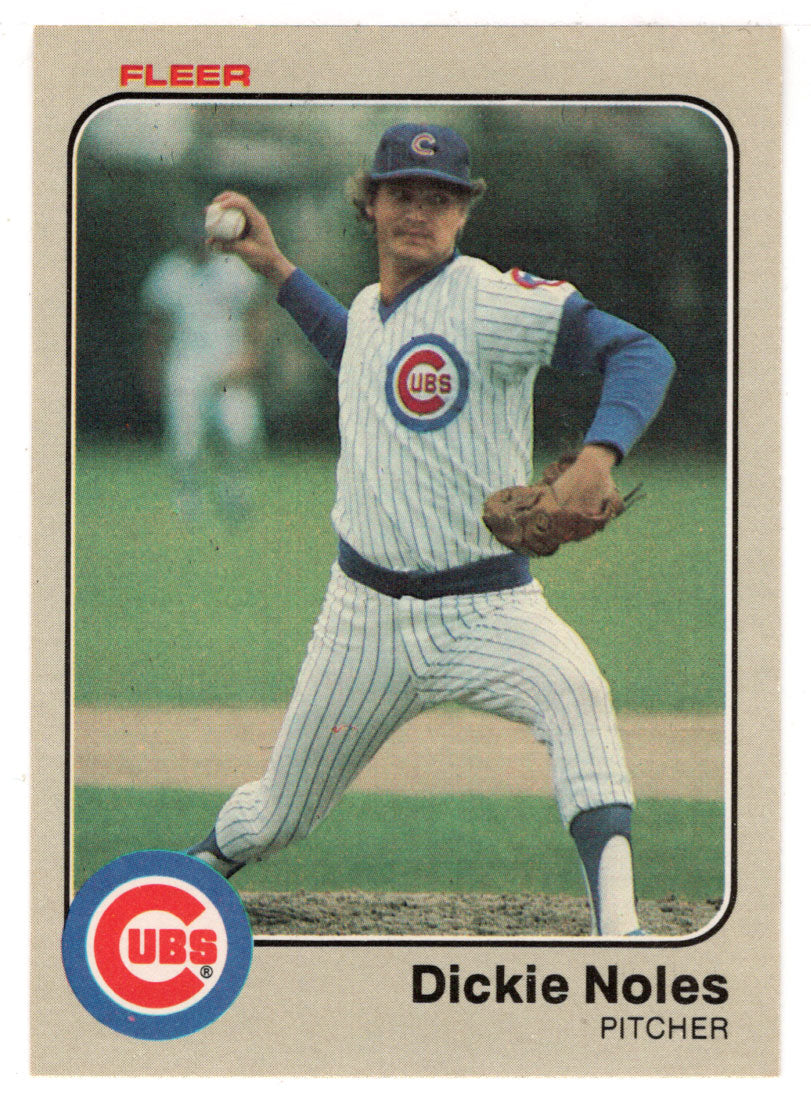 Dickie Noles - Chicago Cubs (MLB Baseball Card) 1983 Fleer # 504 Mint