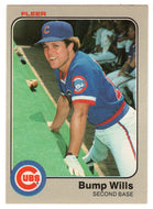 Bump Wills - Chicago Cubs (MLB Baseball Card) 1983 Fleer # 511 Mint