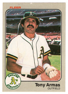 Tony Armas - Oakland Athletics (MLB Baseball Card) 1983 Fleer # 513 Mint