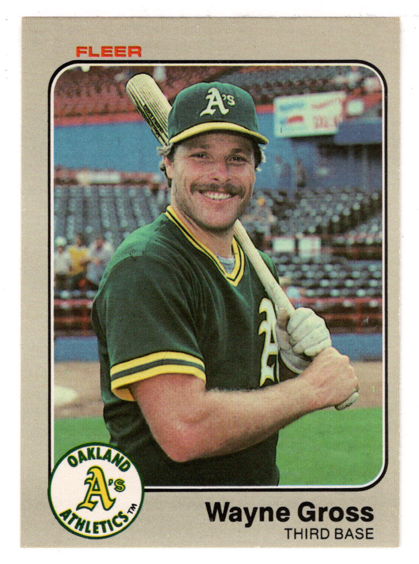 Wayne Gross - Oakland Athletics (MLB Baseball Card) 1983 Fleer # 517 Mint