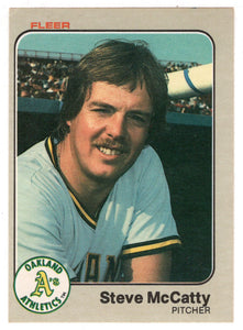 Steve McCatty - Oakland Athletics (MLB Baseball Card) 1983 Fleer # 525 Mint