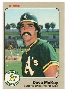 Dave McKay - Oakland Athletics (MLB Baseball Card) 1983 Fleer # 526 Mint