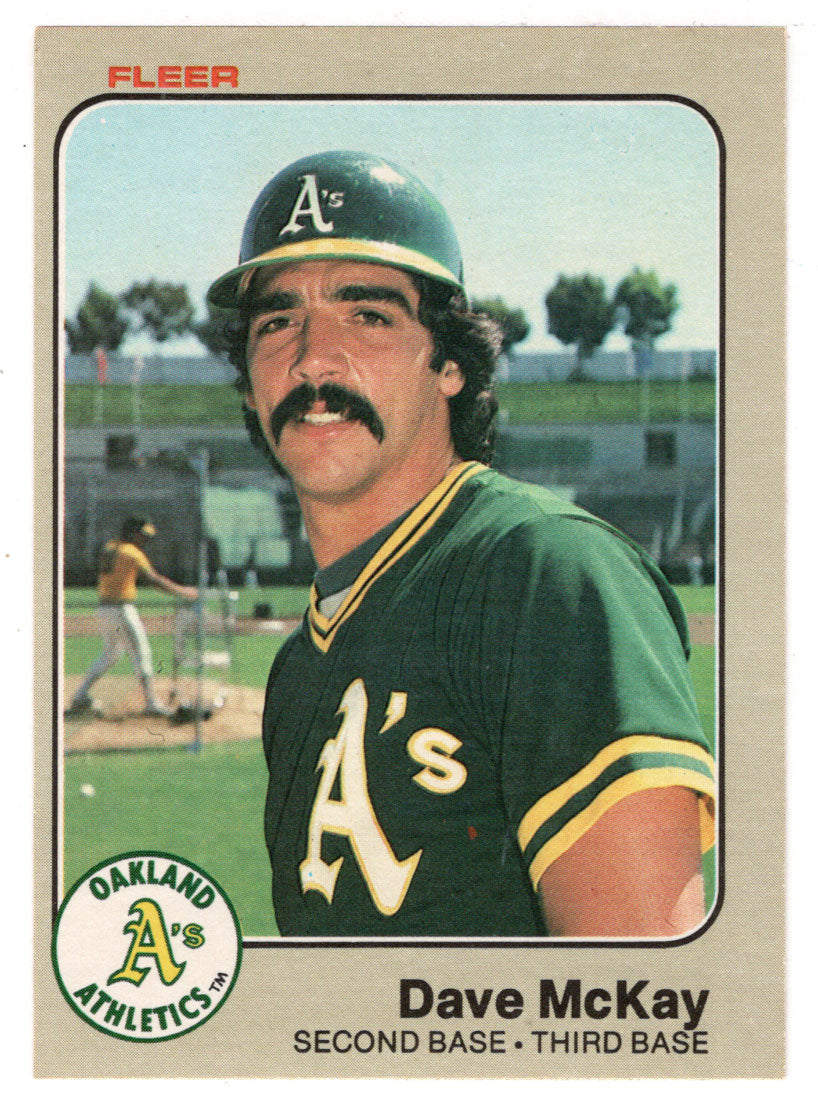 Dave McKay - Oakland Athletics (MLB Baseball Card) 1983 Fleer # 526 Mint