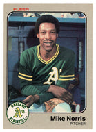 Mike Norris - Oakland Athletics (MLB Baseball Card) 1983 Fleer # 530 Mint