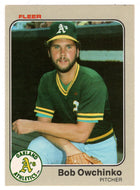 Bob Owchinko - Oakland Athletics (MLB Baseball Card) 1983 Fleer # 531 Mint