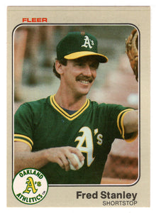 Fred Stanley - Oakland Athletics (MLB Baseball Card) 1983 Fleer # 534 Mint