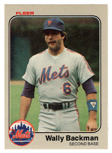 Wally Backman - New York Mets (MLB Baseball Card) 1983 Fleer # 537 Mint