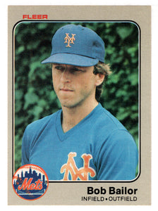 Wally Backman - New York Mets (MLB Baseball Card) 1983 Fleer # 538 Mint