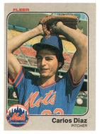 Carlos Diaz RC - New York Mets (MLB Baseball Card) 1983 Fleer # 540 Mint