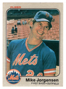 Mike Jorgensen - New York Mets (MLB Baseball Card) 1983 Fleer # 547 Mint