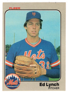 Ed Lynch - New York Mets (MLB Baseball Card) 1983 Fleer # 549 Mint