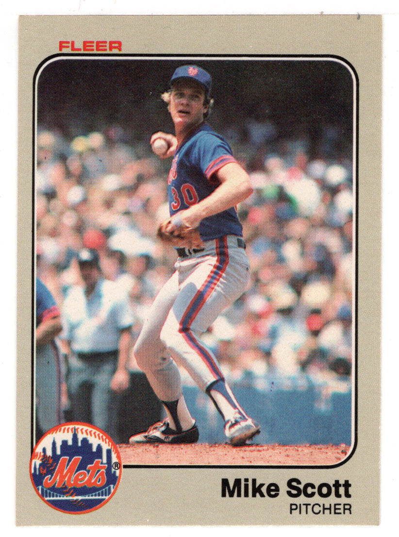 Mike Scott - New York Mets (MLB Baseball Card) 1983 Fleer # 554 Mint