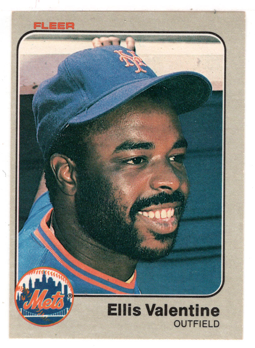 Ellis Valentine - New York Mets (MLB Baseball Card) 1983 Fleer # 558 Mint