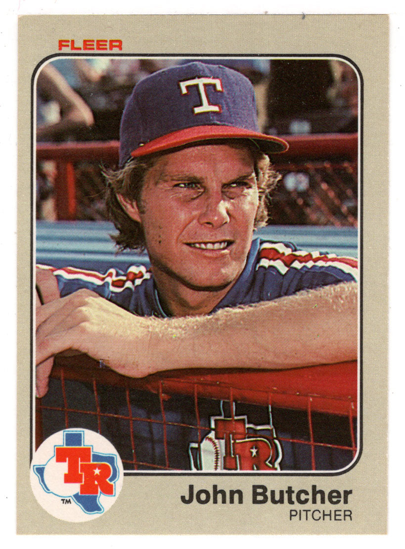 John Butcher - Texas Rangers (MLB Baseball Card) 1983 Fleer # 563 Mint