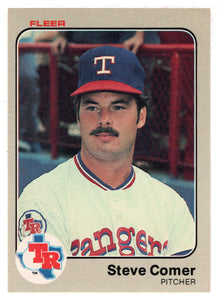 Steve Comer - Texas Rangers (MLB Baseball Card) 1983 Fleer # 564 Mint