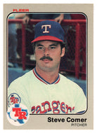 Steve Comer - Texas Rangers (MLB Baseball Card) 1983 Fleer # 564 Mint