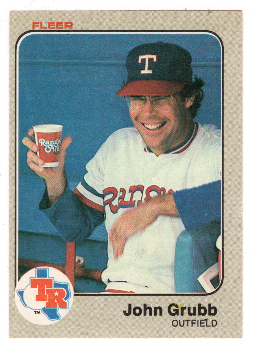 John Grubb - Texas Rangers (MLB Baseball Card) 1983 Fleer # 567 Mint