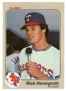 Rick Honeycutt - Texas Rangers (MLB Baseball Card) 1983 Fleer # 568 Mint