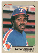 Lamar Johnson - Texas Rangers (MLB Baseball Card) 1983 Fleer # 571 Mint