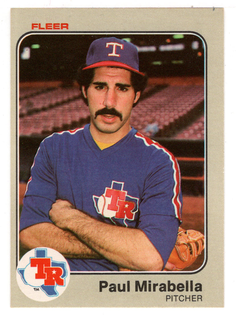 Paul Mirabella - Texas Rangers (MLB Baseball Card) 1983 Fleer # 573 Mint