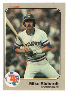 Mike Richardt RC - Texas Rangers (MLB Baseball Card) 1983 Fleer # 575 Mint