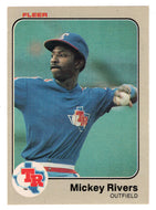 Mickey Rivers - Texas Rangers (MLB Baseball Card) 1983 Fleer # 576 Mint