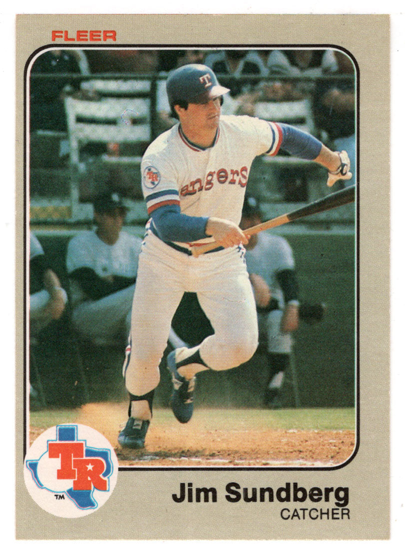 Jim Sundberg - Texas Rangers (MLB Baseball Card) 1983 Fleer # 580 Mint