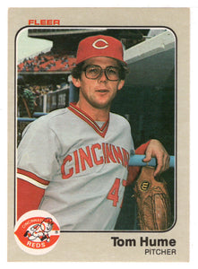 Tom Hume - Cincinnati Reds (MLB Baseball Card) 1983 Fleer # 593 Mint