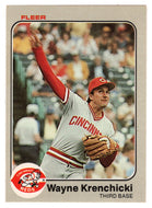 Wayne Krenchicki - Cincinnati Reds (MLB Baseball Card) 1983 Fleer # 594 Mint