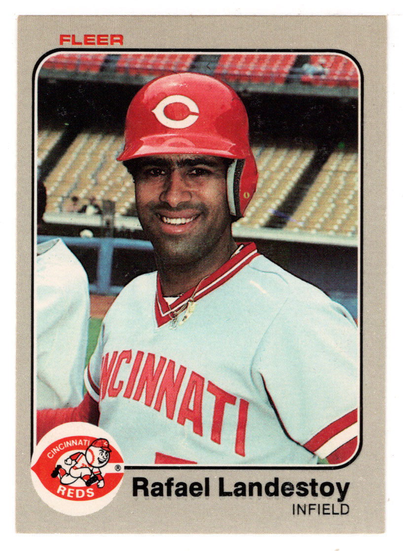 Rafael Landestoy - Cincinnati Reds (MLB Baseball Card) 1983 Fleer # 595 Mint