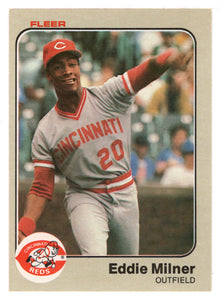 Eddie Milner RC - Cincinnati Reds (MLB Baseball Card) 1983 Fleer # 597 Mint