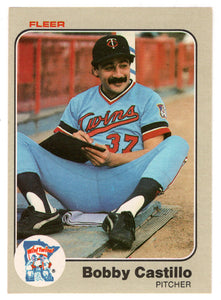 Bobby Castillo - Minnesota Twins (MLB Baseball Card) 1983 Fleer # 608 Mint