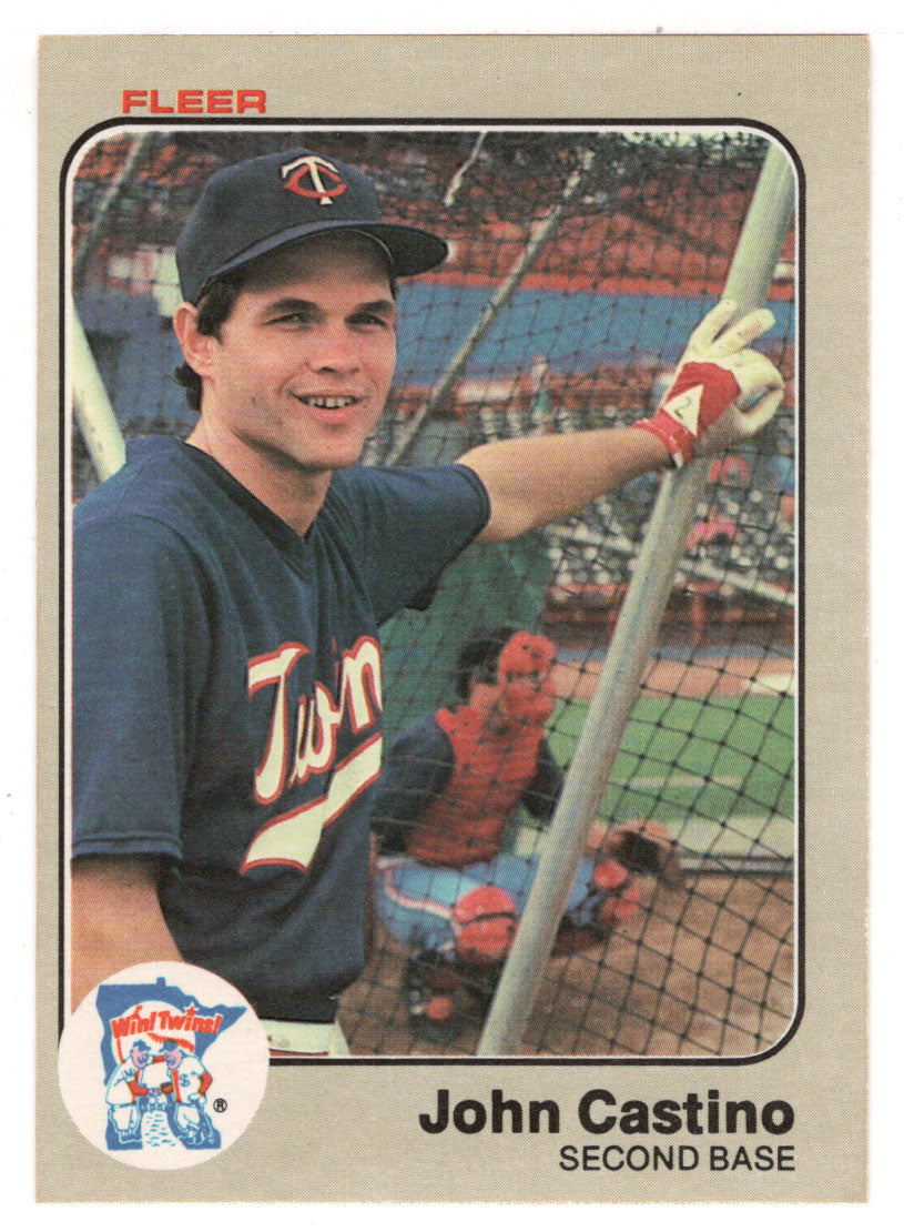 John Castino - Minnesota Twins (MLB Baseball Card) 1983 Fleer # 609 Mint