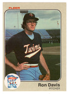 Ron Davis - Minnesota Twins (MLB Baseball Card) 1983 Fleer # 610 Mint