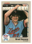 Brad Havens - Minnesota Twins (MLB Baseball Card) 1983 Fleer # 615 Mint