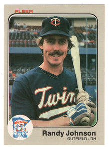 Randy Johnson RC - Minnesota Twins (MLB Baseball Card) 1983 Fleer # 617 Mint